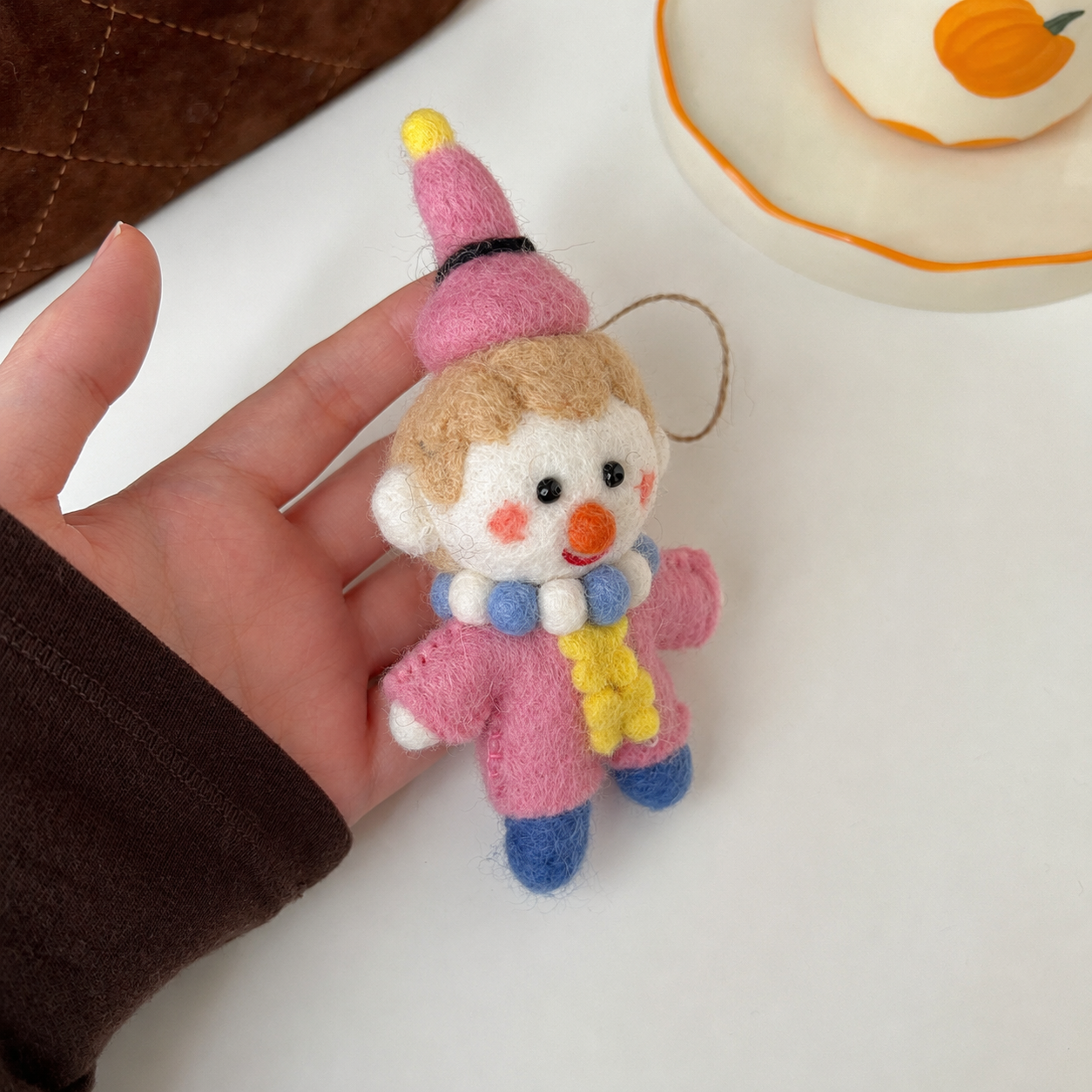 Felt Clown Ornaments