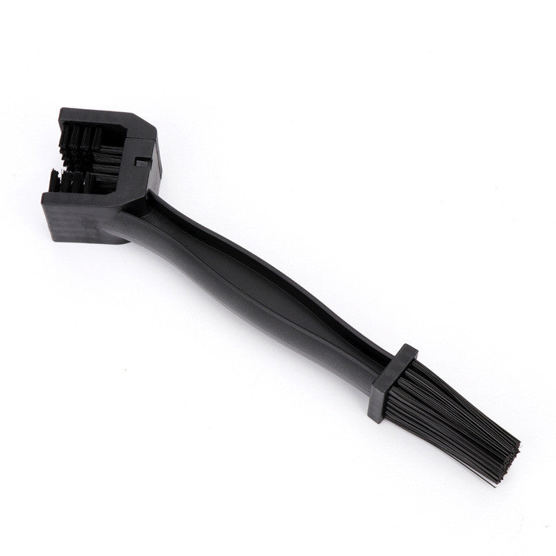 Motorcycle & Bicycle Chain Cleaning Brush, Dual-Head 3-Sided Scrubber Tool for Bike Gears and Cassettes