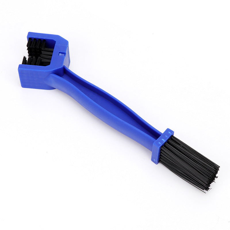 Motorcycle & Bicycle Chain Cleaning Brush, Dual-Head 3-Sided Scrubber Tool for Bike Gears and Cassettes